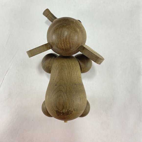 Vintage Zooline Style Jointed Wood Elephant Figurine - Picture 5 of 9